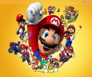 Puzzle Mario το διάσημο υδραυλικός στον κόσμο της Nintendo. Mario Bros